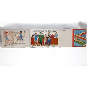 3 VTG Comic Postcards Kromekolor 348, Petley C-87,  EC Kropp Co 226 Humor